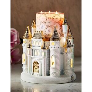 Bath & Body Works NWT Disney Princess Castle Candle Holder Iridescent Gold
